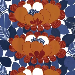 Gardintyger Mönstrade|Arvidssons Textil<Arvidssons textil Leia orange tyg