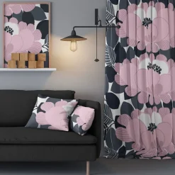 Gardintyger Mönstrade|Arvidssons Textil<Arvidssons textil Leia rosa