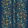 Gardintyger Mönstrade|Arvidssons Textil<Arvidssons textil Leksand bård blå tyg med traditionellt dalahästtryck