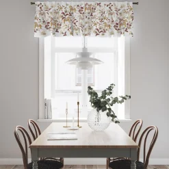 Gardinkappor Mönstrade<Arvidssons textil Leksand bård vinröd gardinkappa metervara med traditionellt dalahästtryck
