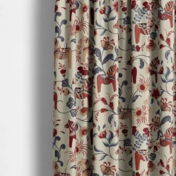 Gardintyger Mönstrade|Arvidssons Textil<Arvidssons textil Leksand culla röd - tyg