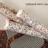 Gardintyger Mönstrade|Arvidssons Textil<Arvidssons textil Leksand mini dalablå tyg med traditionellt dalahästtryck