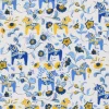 Gardintyger Mönstrade|Arvidssons Textil<Arvidssons textil Leksand mini Sverige tyg med traditionellt dalahästtryck