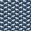 Gardintyger Mönstrade|Arvidssons Textil<Arvidssons textil Älg mörkblå tyg
