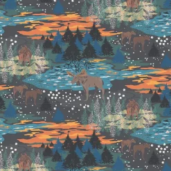 Förkläden<Arvidssons textil Älgrike brun-orange förkläde med ficka