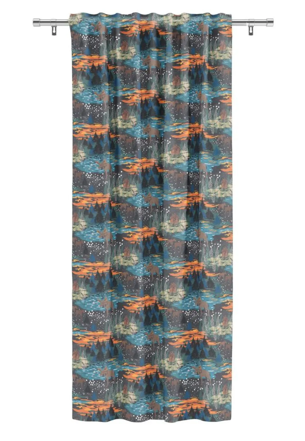 Gardiner Mönstrade<Arvidssons textil Älgrike brun/orange - gardiner