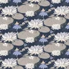 Gardintyger Mönstrade|Arvidssons Textil<Arvidssons textil Lily blå-beige tyg