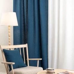 Linnetyger|Linnegardiner<Nordisk Textil Linnegardiner Verone Blå