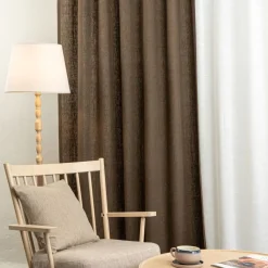 Linnetyger|Linnegardiner<Nordisk Textil Linnegardiner Verone Brun