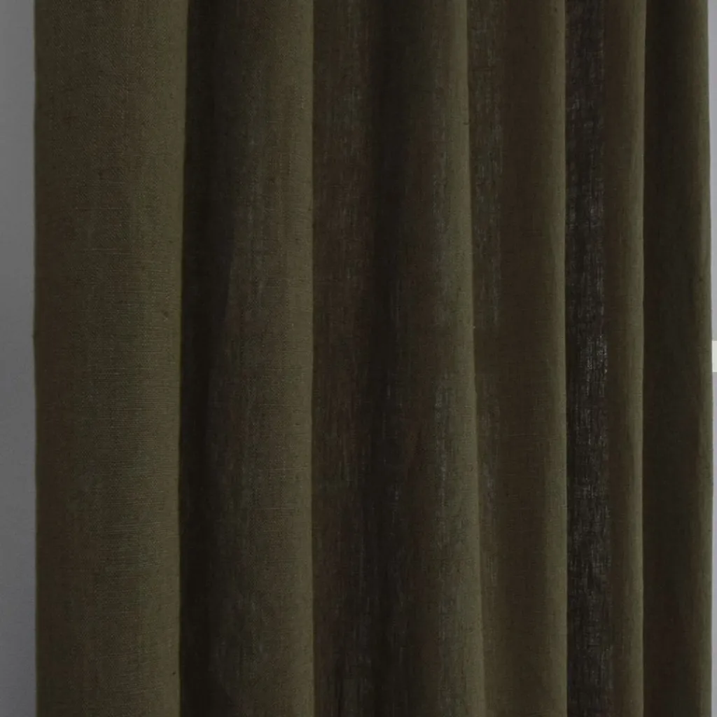 Linnetyger|Linnegardiner<Nordisk Textil Linnegardiner Verone Grön