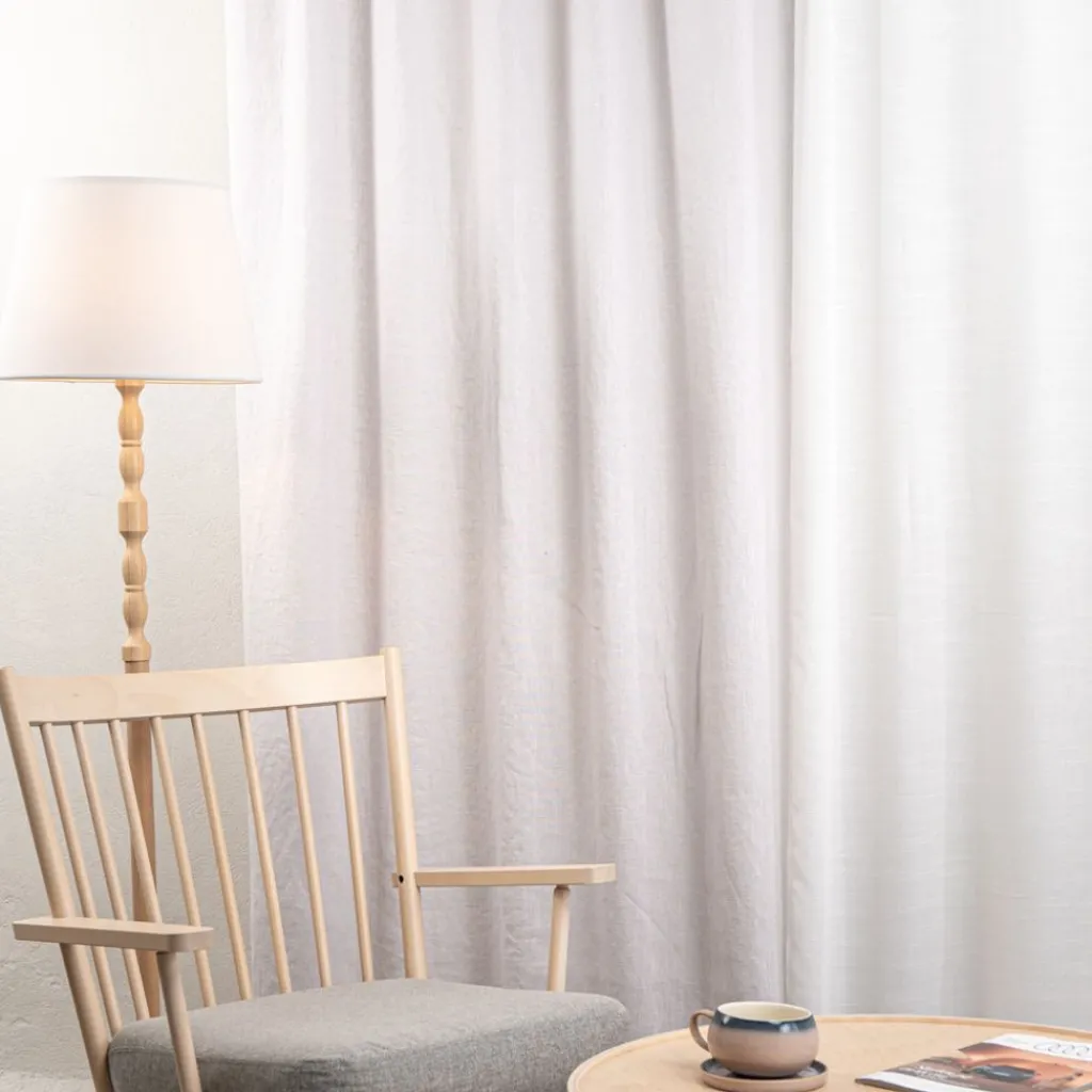 Linnetyger|Linnegardiner<Nordisk Textil Linnegardiner Verone Ljusgrå