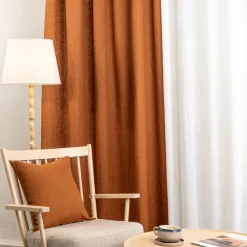 Linnetyger|Linnegardiner<Nordisk Textil Linnegardiner Verone Rost