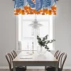 Gardinkappor Mönstrade<Arvidssons textil Lisette blå/orange gardinkappa metervara - kappa som lyfter fönstret