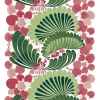 Arvidssons Textil<Arvidssons textil Lisette grön-rosa tyg