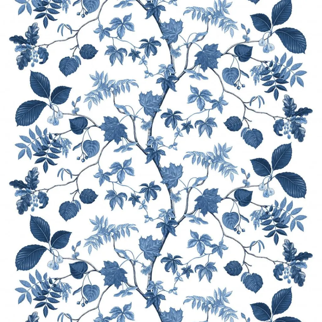 Gardintyger Mönstrade|Arvidssons Textil<Arvidssons textil Liv blå tyg