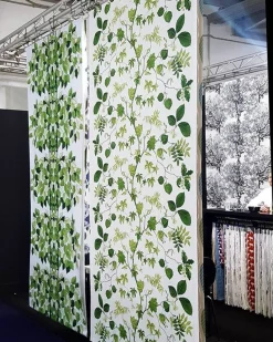 Arvidssons Textil|Gardintyger Mönstrade<Arvidssons textil Liv grön tyg