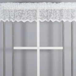Gardinkappor Mönstrade|Gardinkappor Enfärgade<Jakobsdals Lize offwhite spets kappmetervara 30 cm vit – klassisk gardinkappa