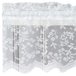Gardinkappor Mönstrade|Gardinkappor Enfärgade<Jakobsdals Lize offwhite spets kappmetervara 30 cm vit – klassisk gardinkappa