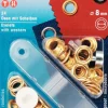 Öljetter<Prym Öljetter 8mm guld