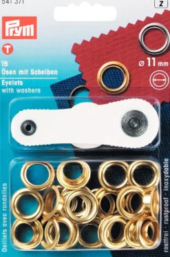 Öljetter<Prym Öljetter 11mm guld