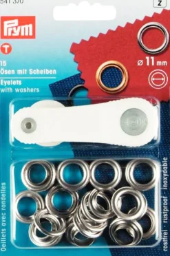 Öljetter<Prym Öljetter 11mm silver