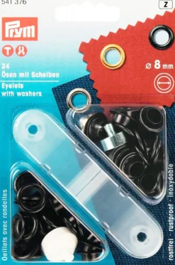 Öljetter<Prym Öljetter 8mm svart