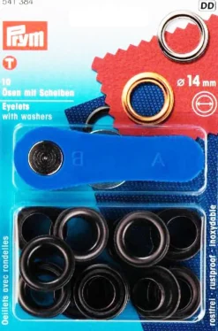 Öljetter<Prym Öljetter 14mm svart