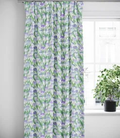 Gardiner Mönstrade<Arvidssons textil Ljuvligt blå – blommiga gardiner i mjuka blå och lila toner