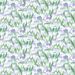 Gardintyger Mönstrade|Arvidssons Textil<Arvidssons textil Ljuvligt blå – blommigt tyg i mjuka blå och lila toner