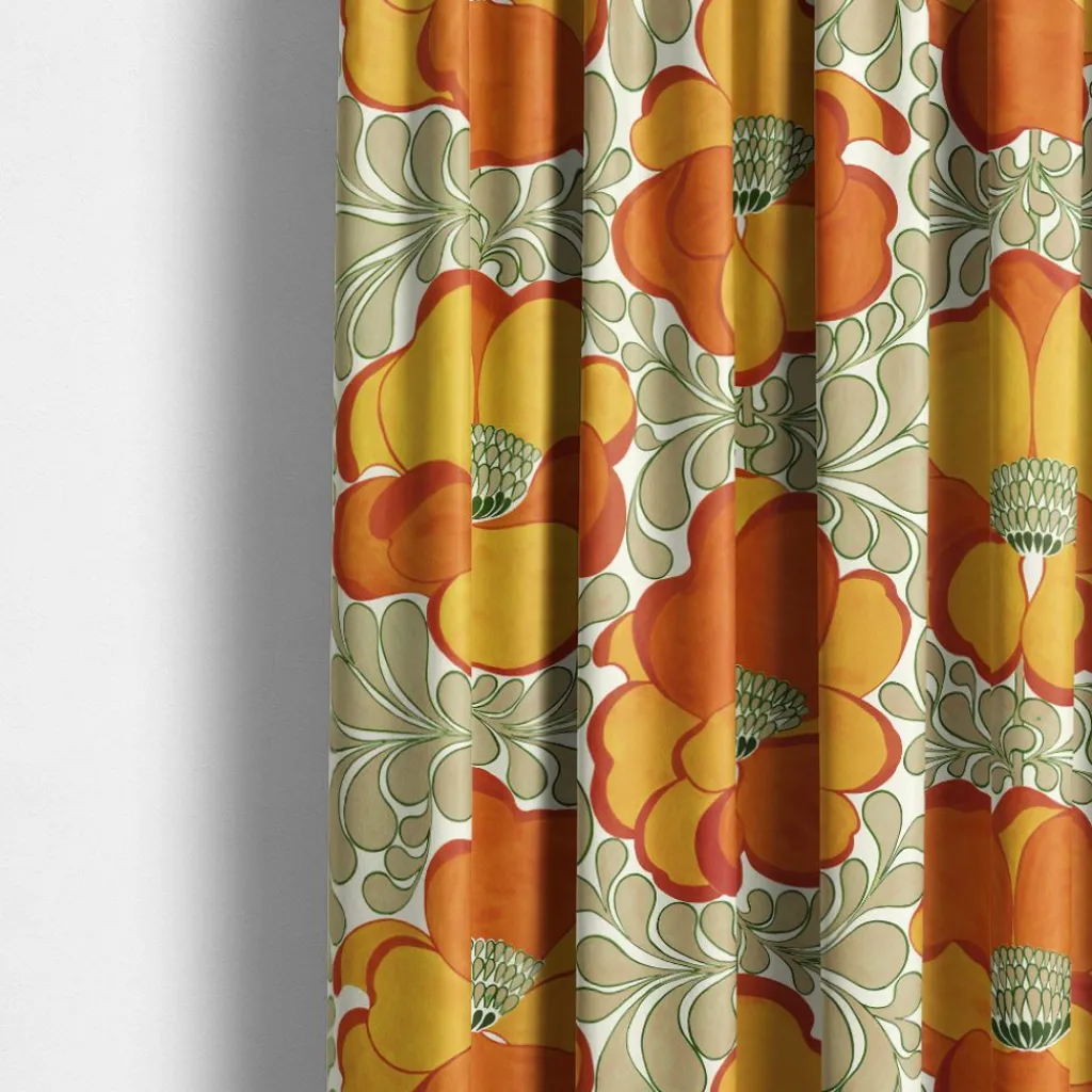 Arvidssons Textil<Arvidssons textil Love orange-beige tyg