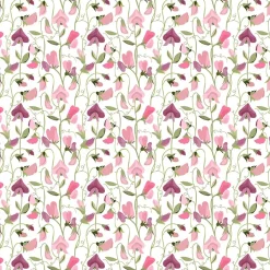 Gardintyger Mönstrade|Arvidssons Textil<Arvidssons textil Luktärt rosa – blommigt tyg med klättrande luktärter