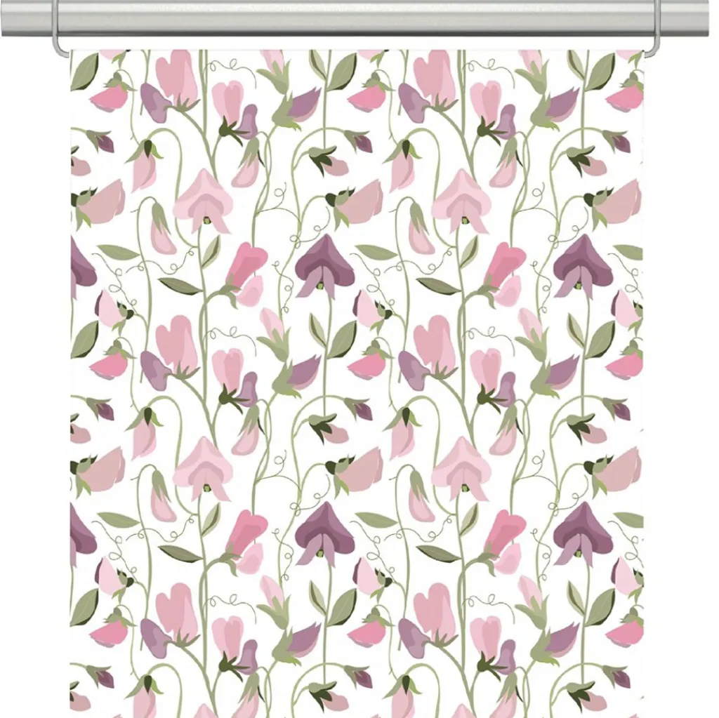 Panelgardiner<Arvidssons textil Luktärt rosa panelgardiner