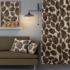 Gardintyger Mönstrade|Arvidssons Textil<Arvidssons textil Lyckans blad brun tyg