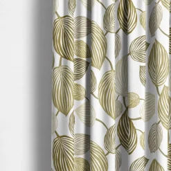 Gardintyger Mönstrade|Arvidssons Textil<Arvidssons textil Lyckans Blad olivgrön tyg