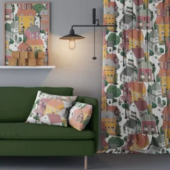 Gardintyger Mönstrade|Arvidssons Textil<Arvidssons textil Lyckeby blommar rosa tyg