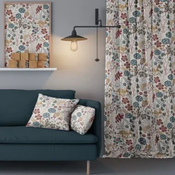 Gardiner Mönstrade<Arvidssons textil Lyckeflykt offwhite gardiner