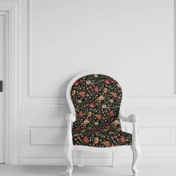 Mönstrade Möbeltyger<Arvidssons textil Maggi svart jacquard