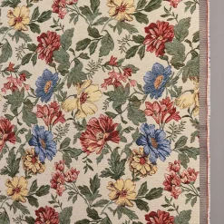 Blommiga Möbeltyger|Mönstrade Möbeltyger< Marujita beige gobeläng