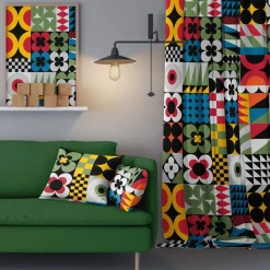 Gardiner Mönstrade<Nordisk Textil Maxi block gardiner