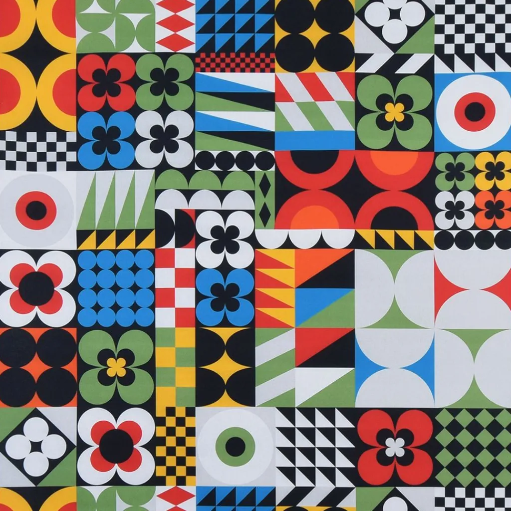 Gardintyger Mönstrade<Nordisk Textil Maxi Blocks tyg – djärv geometrisk design för moderna interiörer