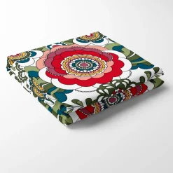 Bordsduk<Nordisk Textil Maxi kurbits rosa-grön bordsduk