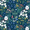 Mönstrade Kuddfodral<Arvidssons textil Midsommardans blå kuddfodral