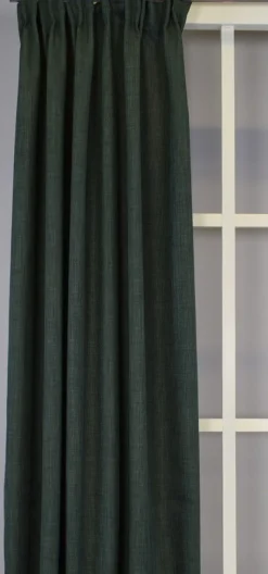 Julgardiner|Julgardiner< Milo mörkgrön gardiner – Tidlös design med fin struktur