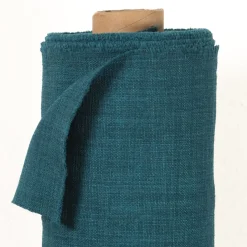 Gardintyger Enfärgade<Nordisk Textil Milo petrol gardintyg - Stilrent med fin struktur