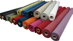 Gardintyger Enfärgade<Nordisk Textil Milo röd gardintyg - Stilrent med fin struktur