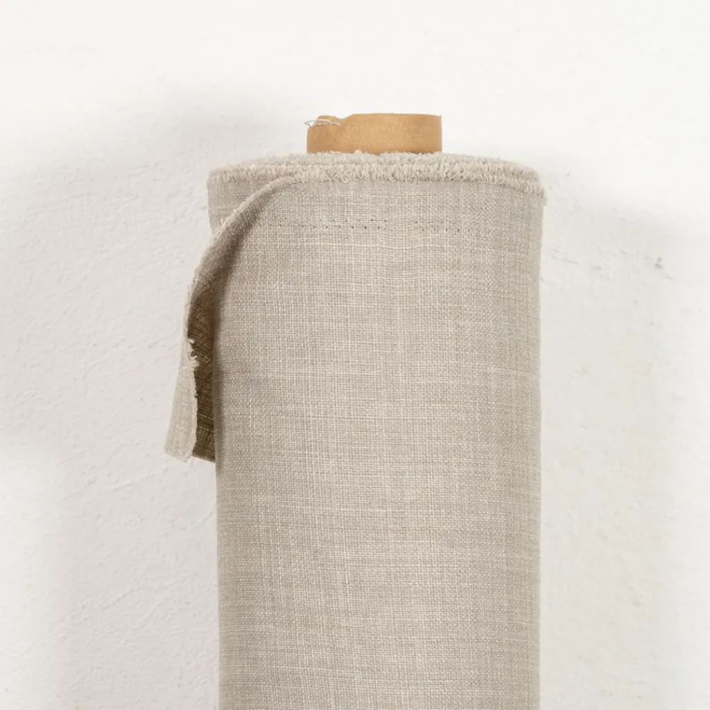 Gardintyger Enfärgade<Nordisk Textil Milo sand gardintyg - Stilrent med fin struktur
