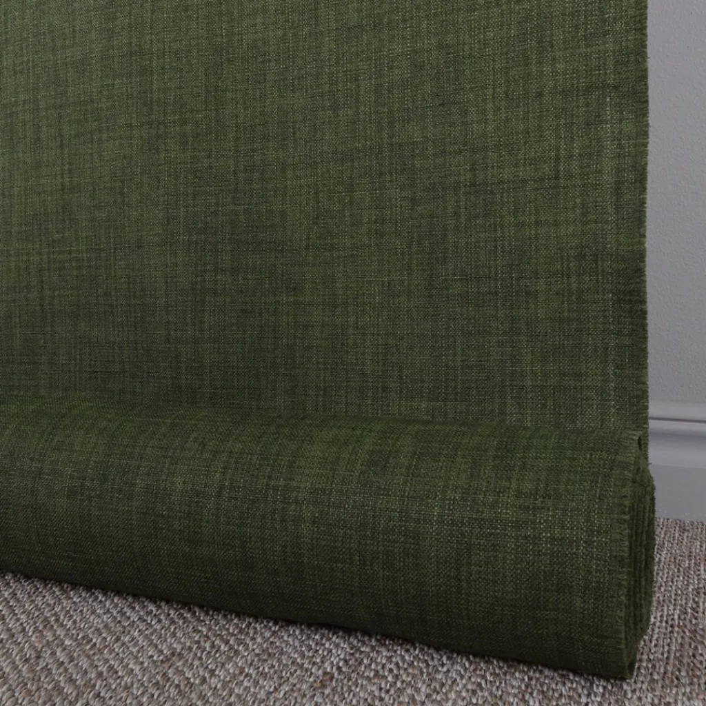 Gardintyger Enfärgade<Nordisk Textil Milo skogsgrön gardintyg - Stilrent med fin struktur
