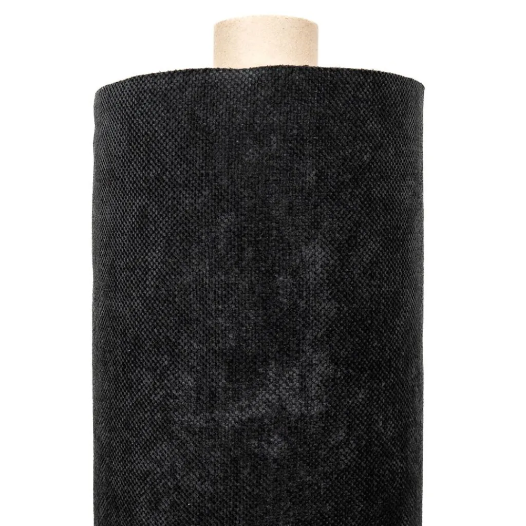 Enfärgade Möbeltyger<Nordisk Textil Mistral Black Möbeltyg – Slitstarkt med mjuk känsla