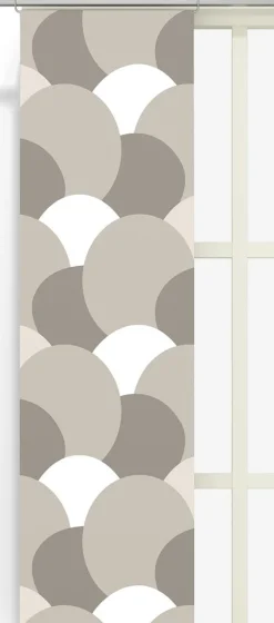 Panelgardiner<Arvidssons textil Månväven beige panelgardiner