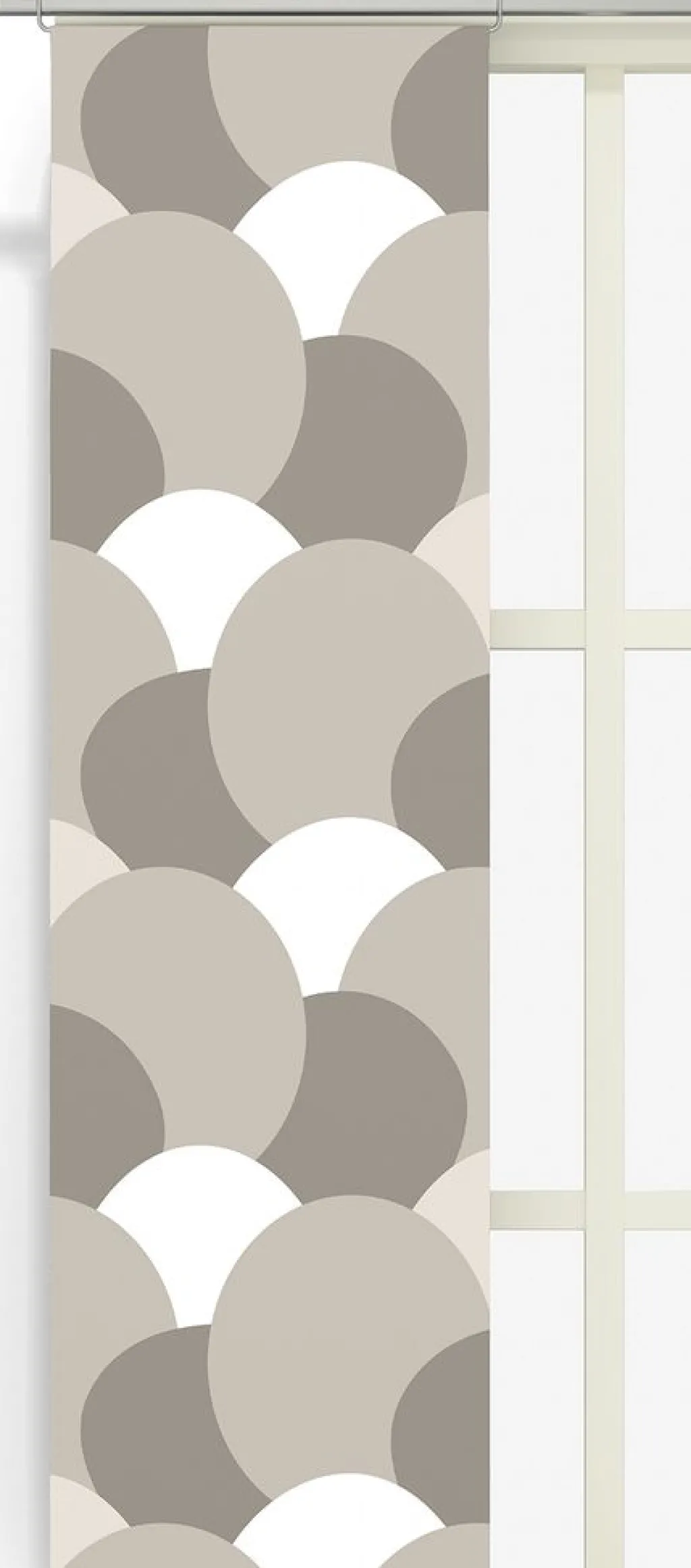Panelgardiner<Arvidssons textil Månväven beige panelgardiner